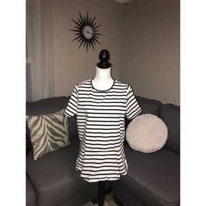 Ralph Lauren Peplum Stripe Top